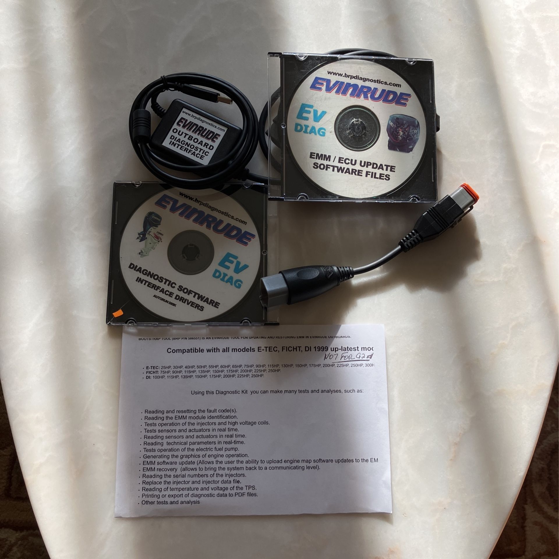 evinrude diagnostic software
