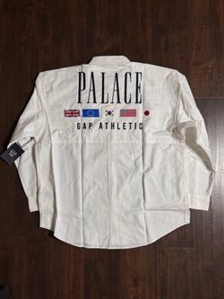 Palace x GAP Drop Shoulder Oxford Button Down Shirt White Large NEW