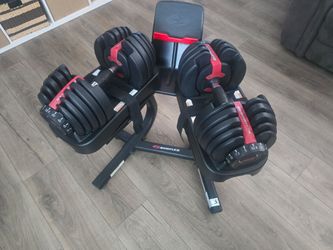 Bowflex SelectTech 552 Adjustable Dumbbells with Weight Stand
