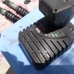 Battery And Charger And Cable Macro