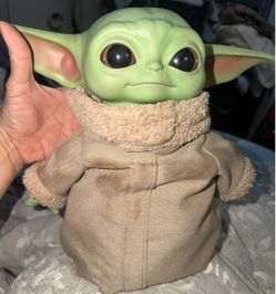 Preowned This Mattel Star Wars Grogu 11-Inch Plush Toy (commonly known as Baby Yoda) generally ranges in price from $10 to $25 depending on its I’m as