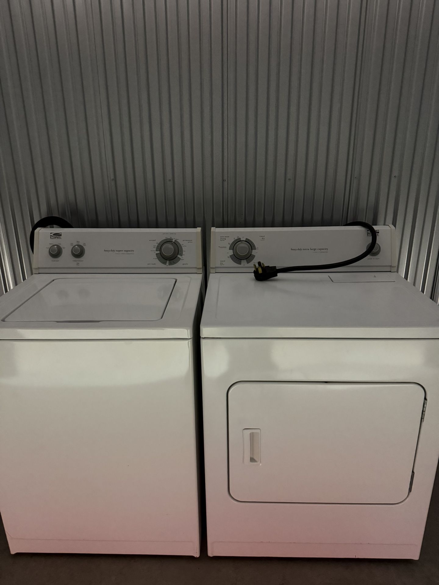 Estate Washer And Dryer