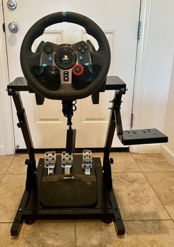 Racing Gaming Wheel And Floor Pedals With Stand PS4, PS5, PC, MAC