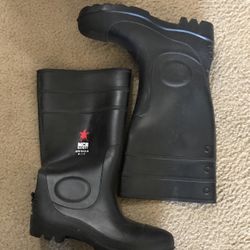 Steal Toe Rain Boots Size 9