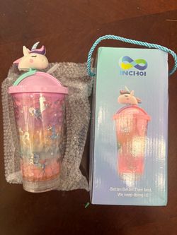 Unicorn light up cup