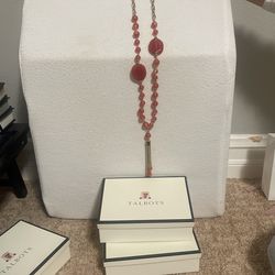 Talbots Coral Necklace
