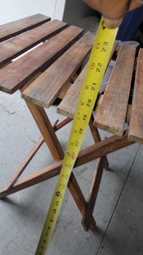 2 Teak Side Tables Refurbished