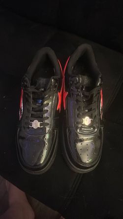 Bape shoes red and black
