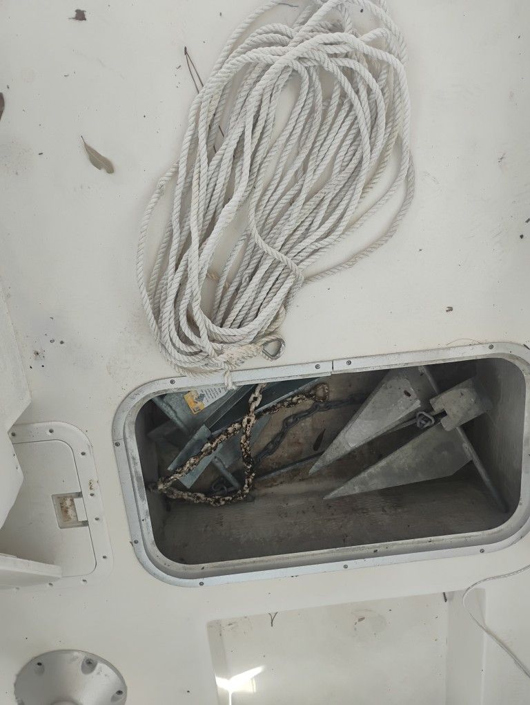 Boat Anchor And Rope