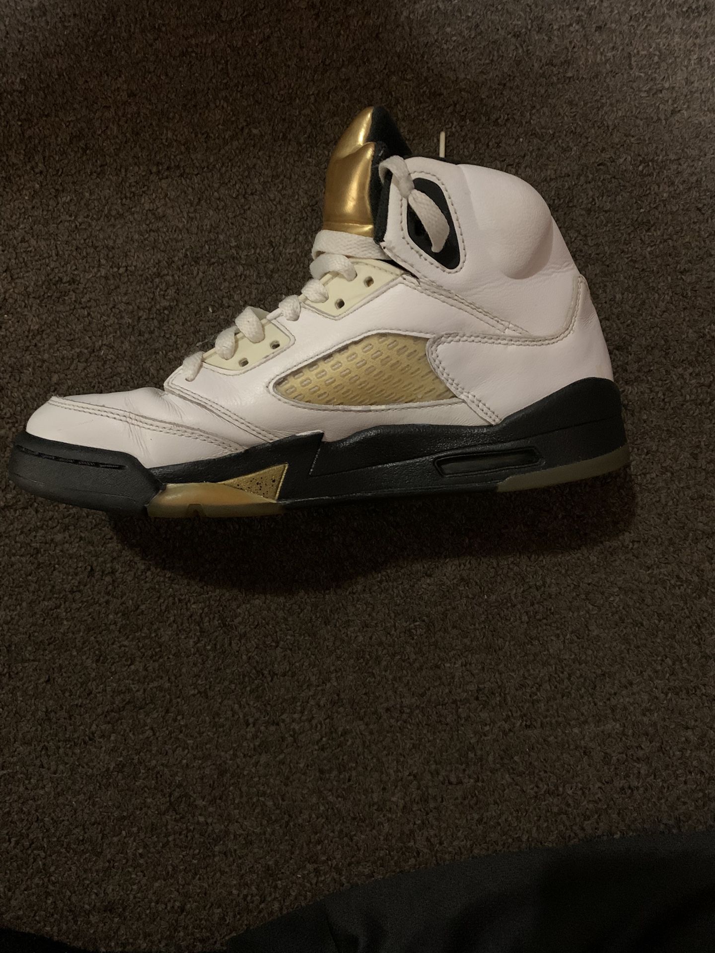 Nike Air Jordan 5 V Olympic Gold And White 