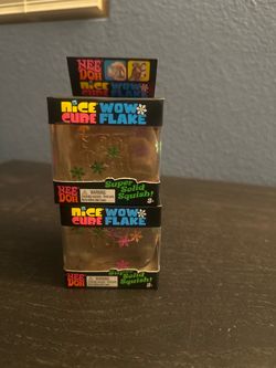 Rare Nee Doh Nice Cube Wow Flake