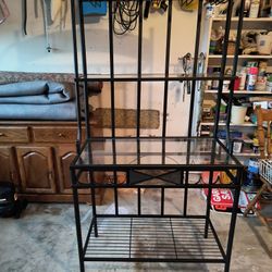 Wrought iron Bakers rack. 