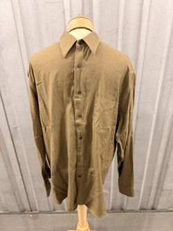 Calvin Klein Olive Button-Down Long Sleeve Shirt