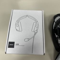 Bose A30 Aviation Headset – Bluetooth – LEMO 6-Pin – Like New (Used Once)