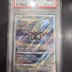 Darkrai vstar psa 10 crown zenith