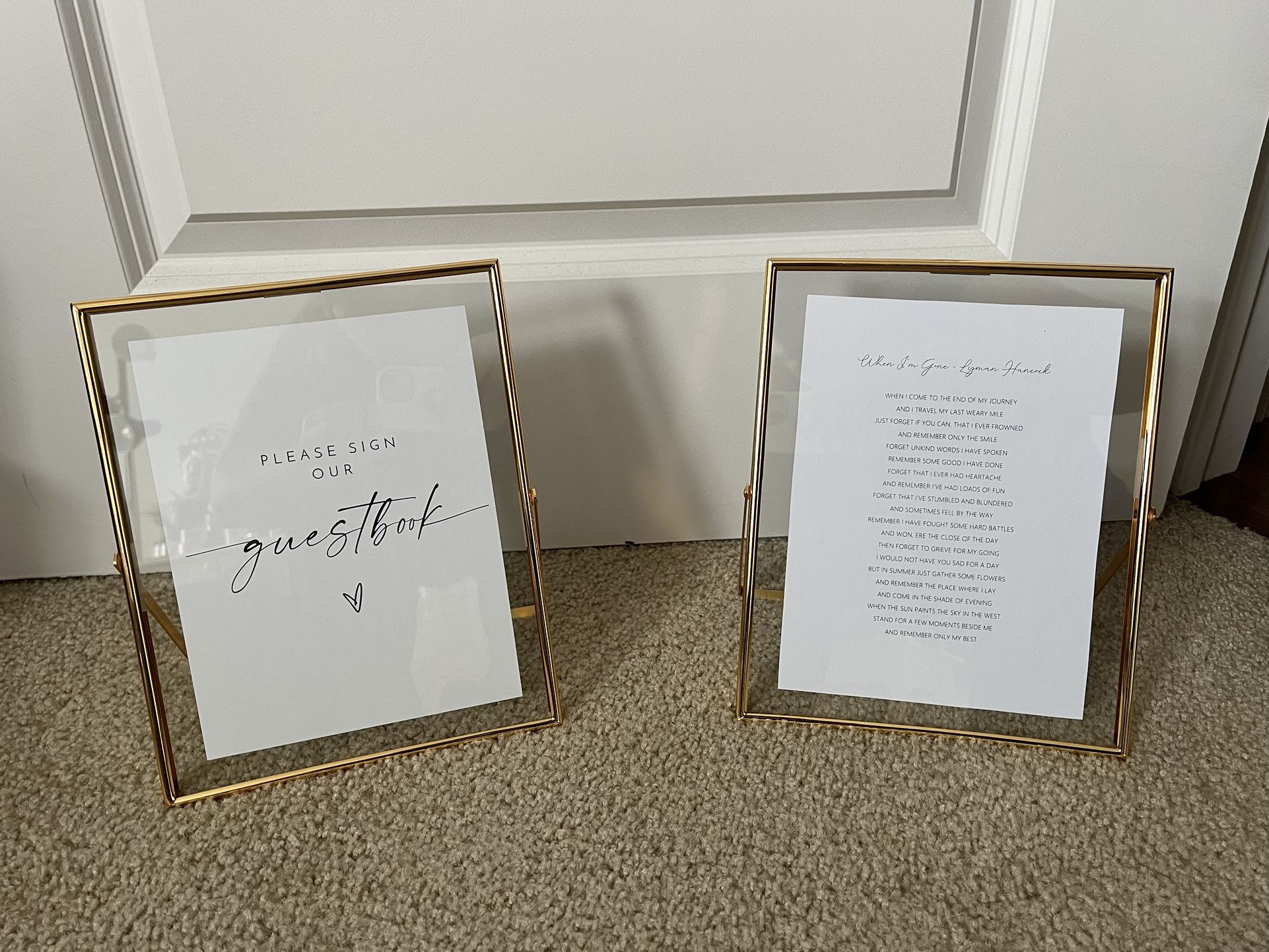 Four Gold Frames