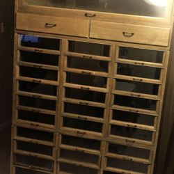 Glass Cabinet Antique 