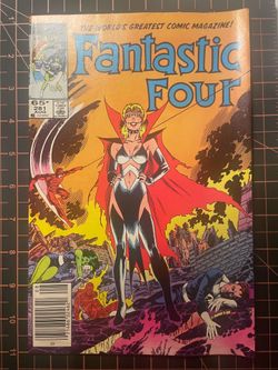 Fantastic Four #281 Marvel Comics 1985 )Newsstand Edition) Sleeve & Board