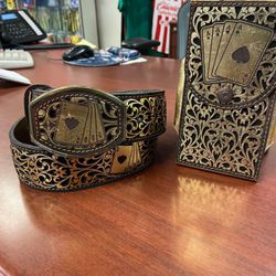 Nuevo set de cinturón y funda de piel para celular