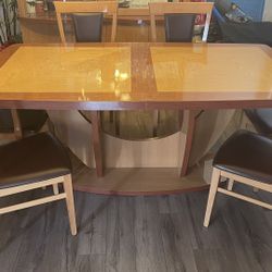 DINING SET TABLE W/6 CHAIRS AND CHINA CABINET. $1300 OBO