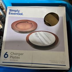 Set Of 6 Chargers For Plates Dining 