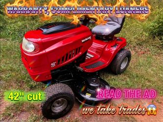 Yard machine 42" cut riding lawnmower