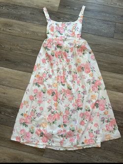Pink Floral Dress