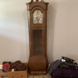 Clocks Grandfather Clock Round Bottom 