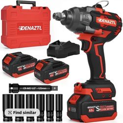 DENAZTO Brushless Impact Wrench, 900Ft- lbs(10
