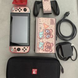 Nintendo Switch V1 with 4 games and accessories
