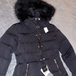Black Fur Snow Jacket 