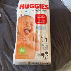Size 1 Diaper Huggies 2 Pack 