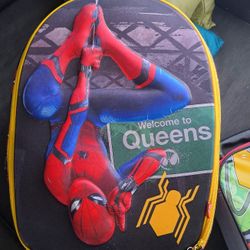 Disney Store Spider-Man "Welcome to Queens" Rolling Luggage.