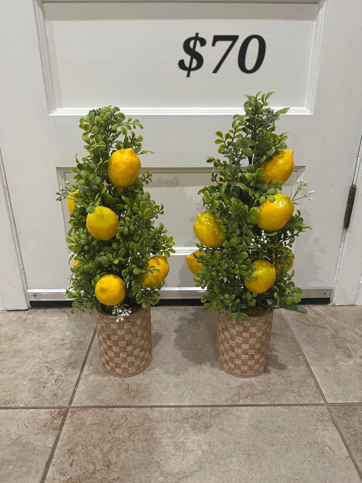 Artificial Lemon Trees 19” H