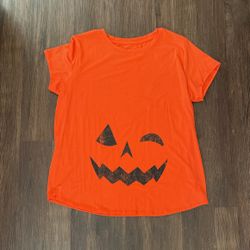 Orange Pumpkin Maternity Shirt