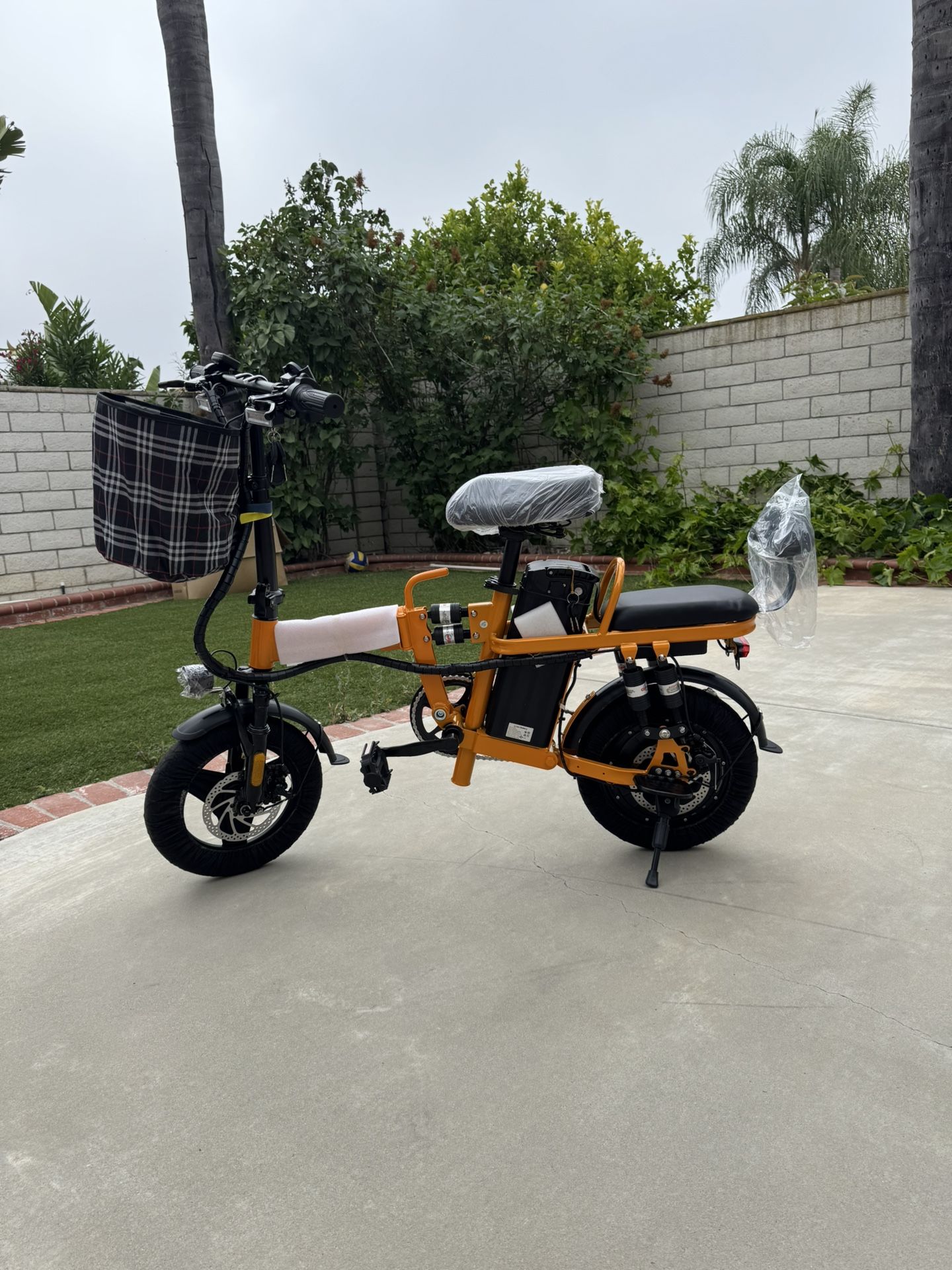 Folding electric bicycle