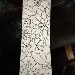 Bookmark Of Flowers Coloring