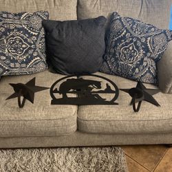 Western Decorations And Candle Holders 