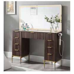 Brand New Mid Century Modern Make Up Vanity 