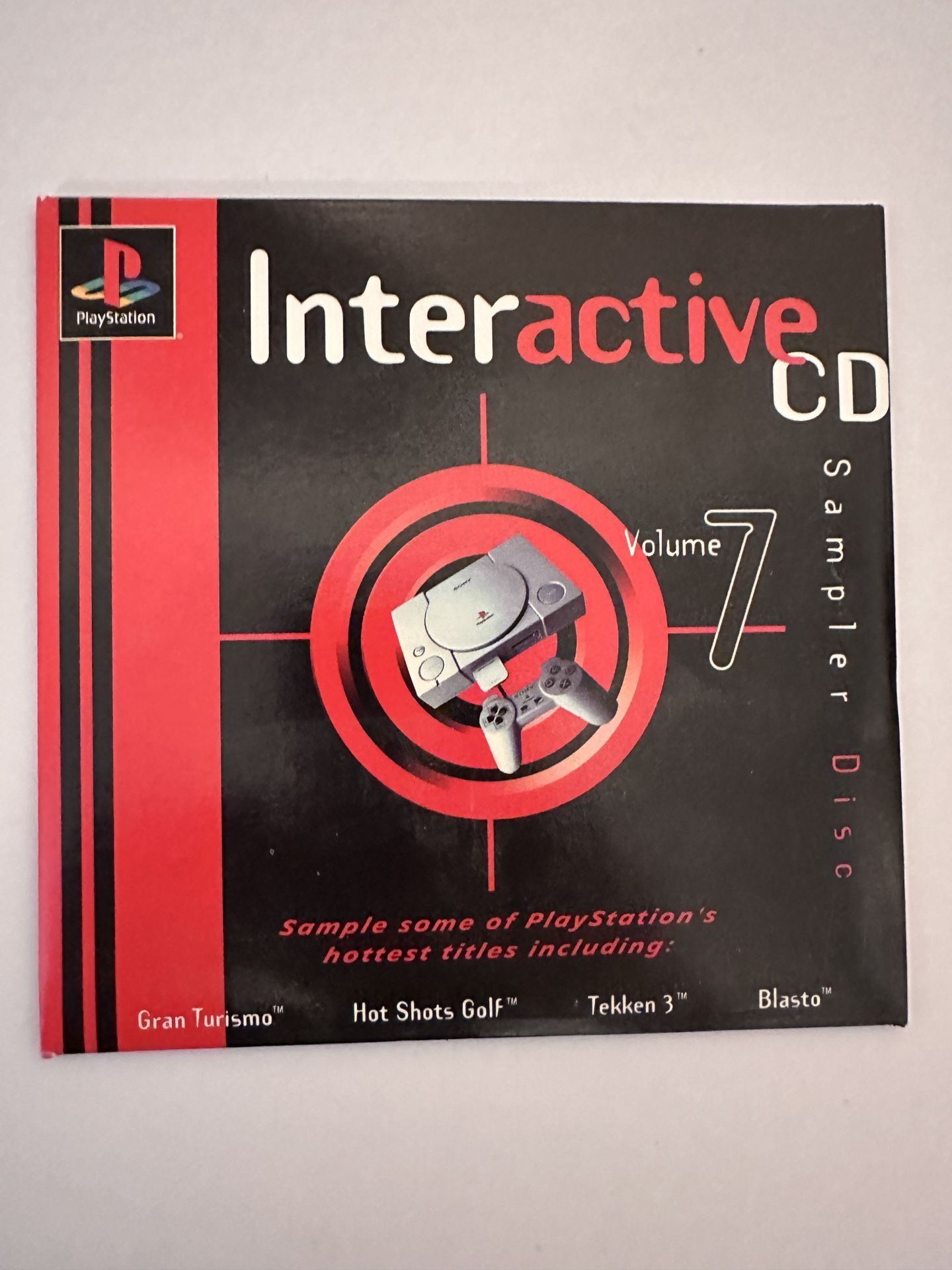 Interactive CD Sampler Demo Volume Vol 7 (Sony PlayStation | PS1) Disc & Sleeve