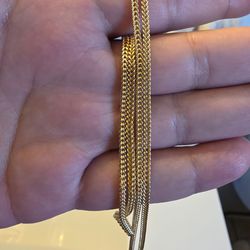 10K Solid 22" Gold Miami Cuban Chain Necklace 2.5mm Lobster Closure