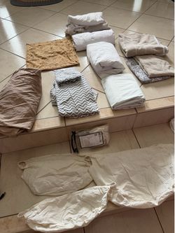 Towels Bath and Hand $1 Each Tablecloths $1 sheets $2 Each