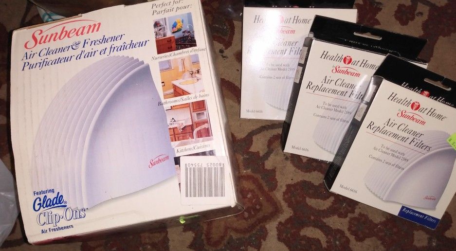 Sunbeam Air Cleaner & Freshener (with Replacement Filters)