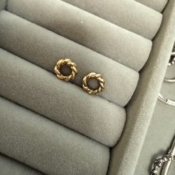 Pandora 14K Yellow Gold Twist Spacer Set of 2
