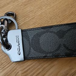 Coach Loopkey Fob In Signature Canvas
