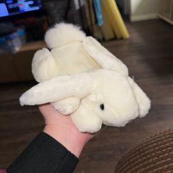 vintage plush creations inc. white rabbit bunny hand puppet