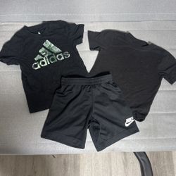 Kids Bike Adidas T Shirts Casual Shorts 