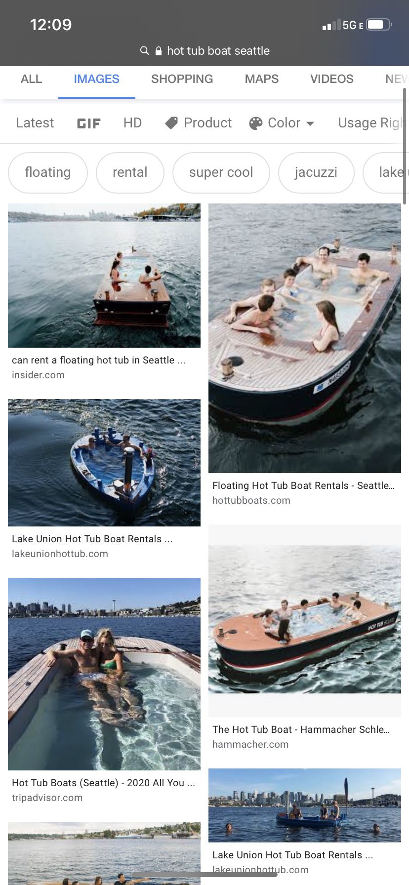 Hot tub boat Seattle ticket