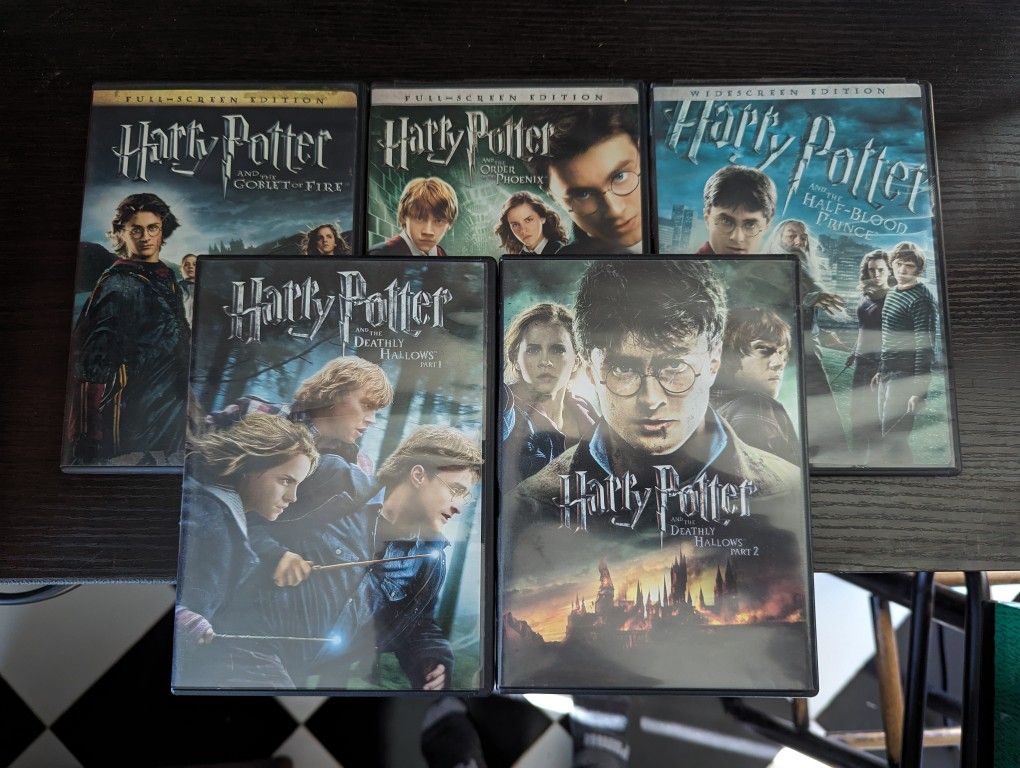 Harry Potter DVDs 4-8
