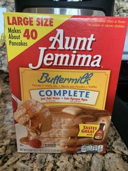 Aunt Jemima Empty Pancake Mix Box